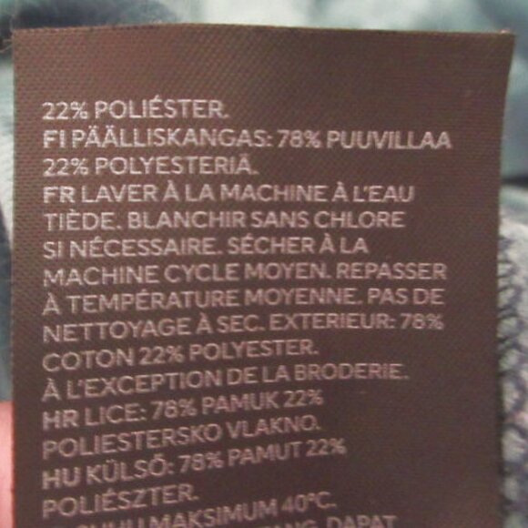 Smiley Face H&M Terry Cloth Shirt Size XXL Button Up Space Dye Hippie Grunge Y2K - Picture 11 of 11